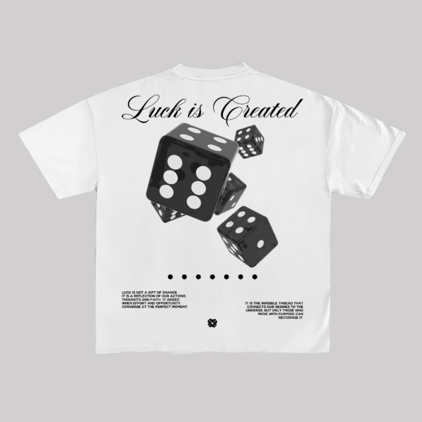 CAMISETA OVERSIZED LUCK IS CREATED ALASKA RECORDS